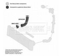 Трубка нагнетаемого воздуха BORG and BECK BTH1349 BTH1349 BORG and BECK - купить в магазине запчастей по Украине