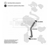 Трубка нагнетаемого воздуха BORG and BECK BTH1376 BTH1376 BORG and BECK - купить в магазине запчастей по Украине