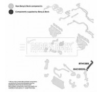 Трубка нагнетаемого воздуха BORG and BECK BTH1385 BTH1385 BORG and BECK - купить в магазине запчастей по Украине
