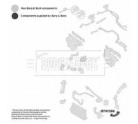 Трубка нагнетаемого воздуха BORG and BECK BTH1386 BTH1386 BORG and BECK - купить в магазине запчастей по Украине