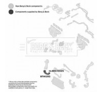 Трубка нагнетаемого воздуха BORG and BECK BTH1393 BTH1393 BORG and BECK - купить в магазине запчастей по Украине