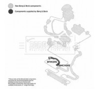 Трубка нагнетаемого воздуха BORG and BECK BTH1395 BTH1395 BORG and BECK - купить в магазине запчастей по Украине