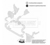 Трубка нагнетаемого воздуха BORG and BECK BTH1421 BTH1421 BORG and BECK - купить в магазине запчастей по Украине