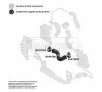 Трубка нагнетаемого воздуха BORG and BECK BTH1426 BTH1426 BORG and BECK - купить в магазине запчастей по Украине