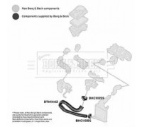 Трубка нагнетаемого воздуха BORG and BECK BTH1442 BTH1442 BORG and BECK - купить в магазине запчастей по Украине