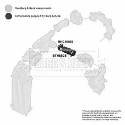 Трубка нагнетаемого воздуха BTH1508 BORG and BECK - купить в магазине запчастей по Украине
