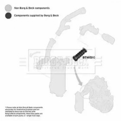 Трубка нагнетаемого воздуха BTH1510 BORG and BECK - купить в магазине запчастей по Украине