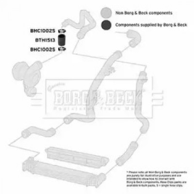 Трубка нагнетаемого воздуха BTH1513 BORG and BECK - купить в магазине запчастей по Украине