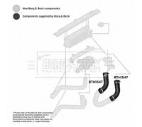 Трубка нагнетаемого воздуха BORG and BECK BTH1547 BTH1547 BORG and BECK - купить в магазине запчастей по Украине