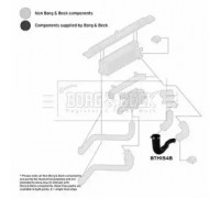 Трубка нагнетаемого воздуха BORG and BECK BTH1548 BTH1548 BORG and BECK - купить в магазине запчастей по Украине