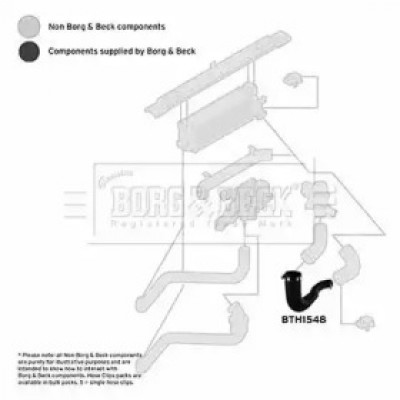 Трубка нагнетаемого воздуха BTH1548 BORG and BECK - купить в магазине запчастей по Украине