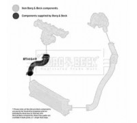 Трубка нагнетаемого воздуха BORG and BECK BTH1549 BTH1549 BORG and BECK - купить в магазине запчастей по Украине
