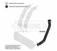 Трубка нагнетаемого воздуха BORG and BECK BTH1550 BTH1550 BORG and BECK - купить в магазине запчастей по Украине