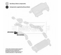 Трубка нагнетаемого воздуха BORG and BECK BTH1553 BTH1553 BORG and BECK - купить в магазине запчастей по Украине