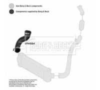 Трубка нагнетаемого воздуха BORG and BECK BTH1554 BTH1554 BORG and BECK - купить в магазине запчастей по Украине