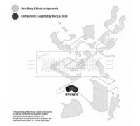 Трубка нагнетаемого воздуха BORG and BECK BTH1610 BTH1610 BORG and BECK - купить в магазине запчастей по Украине