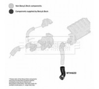 Трубка нагнетаемого воздуха BORG and BECK BTH1623 BTH1623 BORG and BECK - купить в магазине запчастей по Украине
