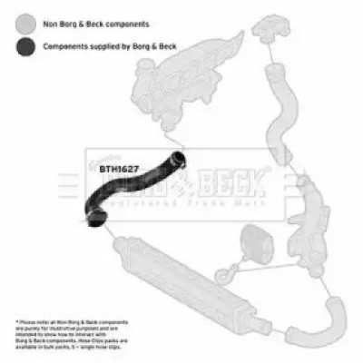 Трубка нагнетаемого воздуха BTH1627 BORG and BECK - купить в магазине запчастей по Украине