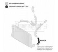 Трубка нагнетаемого воздуха BORG and BECK BTH1628 BTH1628 BORG and BECK - купить в магазине запчастей по Украине