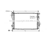 BW2176 AVA QUALITY COOLING - купить в магазине запчастей по Украине