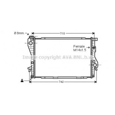 Радиатор, охлаждение двигателя BW2176 AVA QUALITY COOLING - купить в магазине запчастей по Украине
