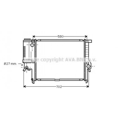 Радиатор, охлаждение двигателя BW2195 AVA QUALITY COOLING - купить в магазине запчастей по Украине