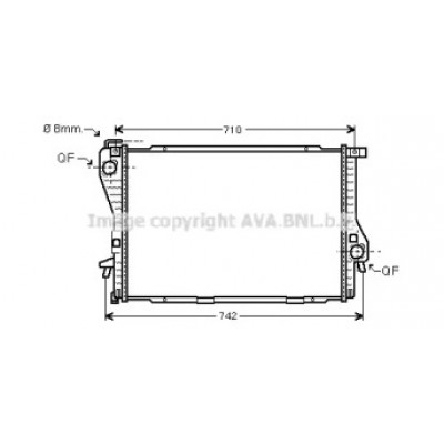 Радиатор, охлаждение двигателя BW2233 AVA QUALITY COOLING - купить в магазине запчастей по Украине