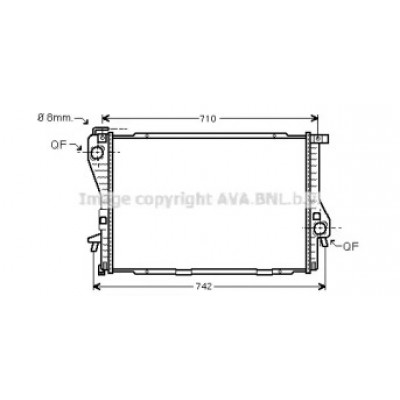 Радиатор, охлаждение двигателя BW2235 AVA QUALITY COOLING - купить в магазине запчастей по Украине
