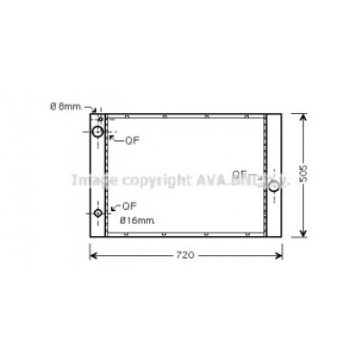 Радиатор, охлаждение двигателя BW2236 AVA QUALITY COOLING - купить в магазине запчастей по Украине