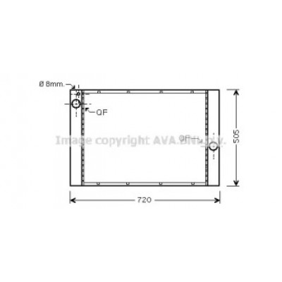 Радиатор, охлаждение двигателя BW2284 AVA QUALITY COOLING - купить в магазине запчастей по Украине