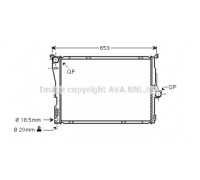 Радиатор, охлаждение двигателя AVA QUALITY COOLING BW2288 BW2288 AVA QUALITY COOLING - купить в магазине запчастей по Украине