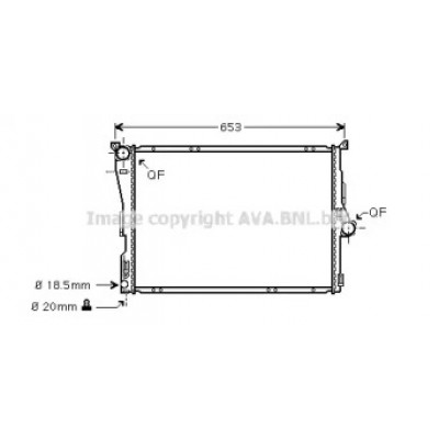 Радиатор, охлаждение двигателя BW2290 AVA QUALITY COOLING - купить в магазине запчастей по Украине
