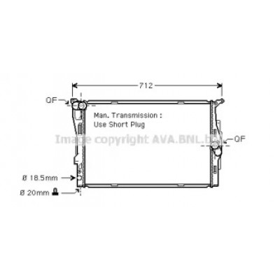 Радиатор, охлаждение двигателя BW2291 AVA QUALITY COOLING - купить в магазине запчастей по Украине