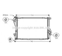 BW2301 AVA QUALITY COOLING - купить в магазине запчастей по Украине