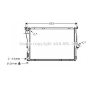 BW2304 AVA QUALITY COOLING - купить в магазине запчастей по Украине