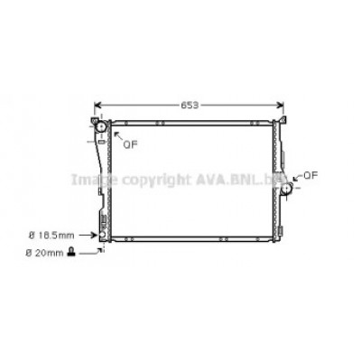 Радиатор, охлаждение двигателя BW2304 AVA QUALITY COOLING - купить в магазине запчастей по Украине