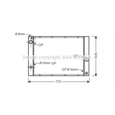 Радиатор, охлаждение двигателя BW2338 AVA QUALITY COOLING - купить в магазине запчастей по Украине
