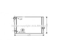 Радиатор, охлаждение двигателя AVA QUALITY COOLING BW2355 BW2355 AVA QUALITY COOLING - купить в магазине запчастей по Украине