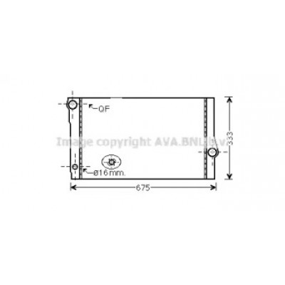 Радиатор, охлаждение двигателя BW2355 AVA QUALITY COOLING - купить в магазине запчастей по Украине
