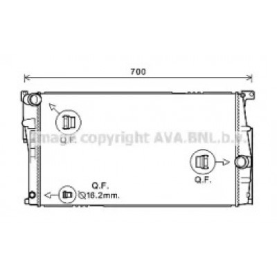 Радиатор, охлаждение двигателя BW2453 AVA QUALITY COOLING - купить в магазине запчастей по Украине