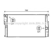 Радиатор, охлаждение двигателя AVA QUALITY COOLING BW2455 BW2455 AVA QUALITY COOLING - купить в магазине запчастей по Украине