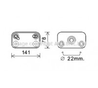 масляный радиатор, двигательное масло AVA QUALITY COOLING BW3406 BW3406 AVA QUALITY COOLING - купить в магазине запчастей по Украине