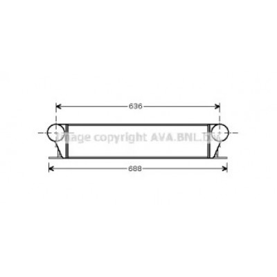 Интеркулер BW4253 AVA QUALITY COOLING - купить в магазине запчастей по Украине