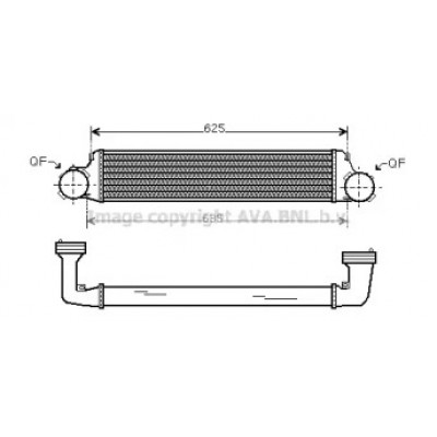 Интеркулер BW4280 AVA QUALITY COOLING - купить в магазине запчастей по Украине