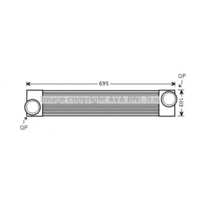 Интеркулер BW4346 AVA QUALITY COOLING - купить в магазине запчастей по Украине