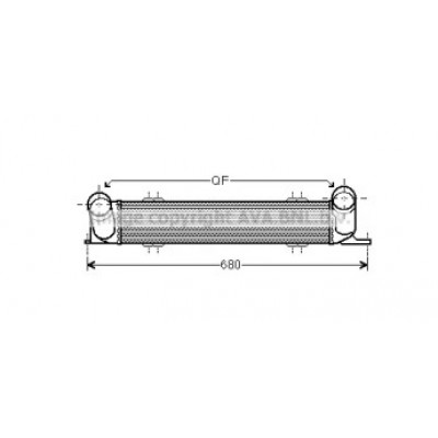 Интеркулер BW4378 AVA QUALITY COOLING - купить в магазине запчастей по Украине