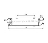 Интеркулер AVA QUALITY COOLING BW4438 BW4438 AVA QUALITY COOLING - купить в магазине запчастей по Украине