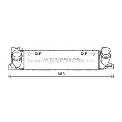 Интеркулер BW4465 AVA QUALITY COOLING - купить в магазине запчастей по Украине