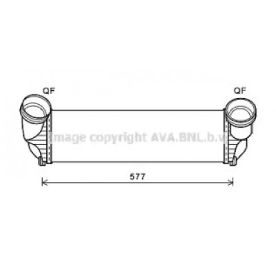 Интеркулер BW4543 AVA QUALITY COOLING - купить в магазине запчастей по Украине