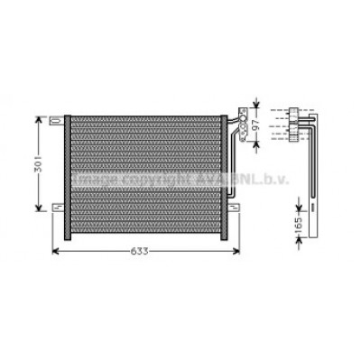 Конденсатор, кондиционер BW5203 AVA QUALITY COOLING - купить в магазине запчастей по Украине